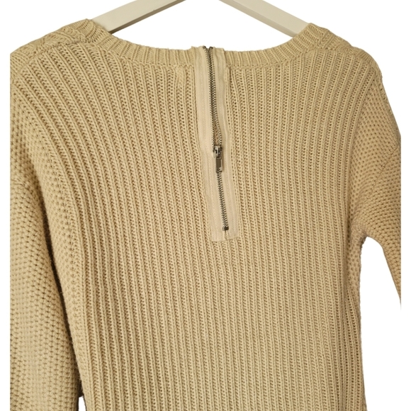 PINK Rose Sweater Dress Size Medium in Beige - Picture 7 of 10